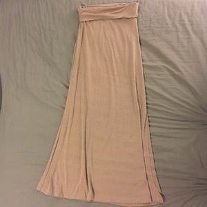 Papaya Tan Maxi Skirt